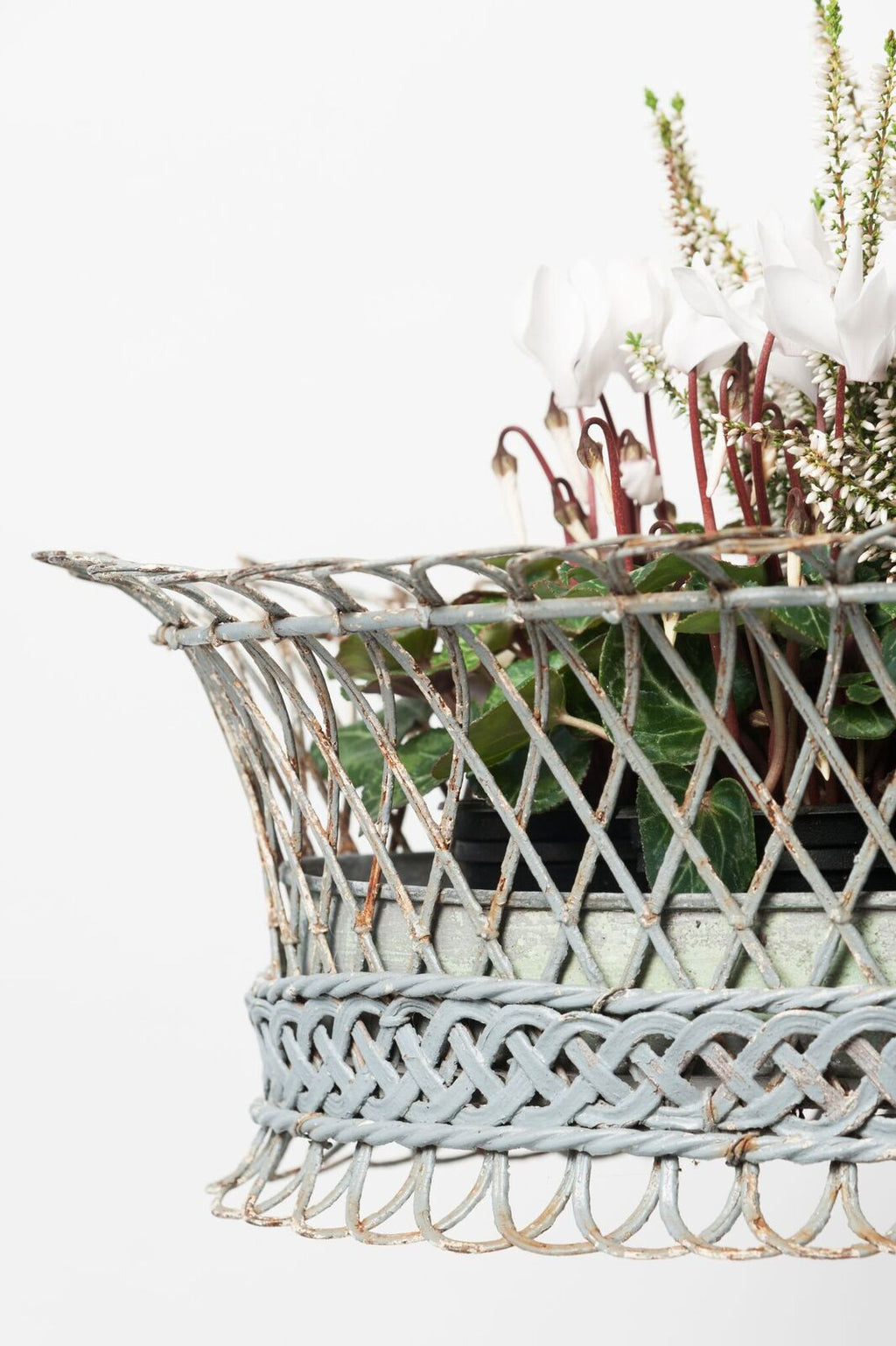 Antique French Wire Planter Stand