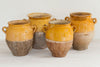 Collection of Antique Yellow Glazed Provencal Confit Pots - Decorative Antiques UK  - 4