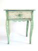 Antique French Country Lamp/Side Table revealing its original paint