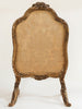 Antique 19th Century French Chateau Fabric Fire Screen