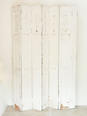 Pair Antique French Tri-fold Shutters