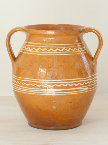 Antique Swedish Fully Glazed Confit Pot