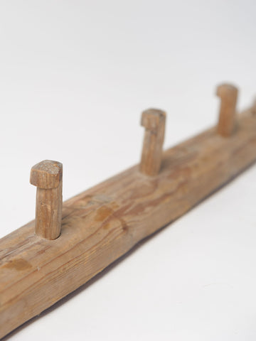 Antique 19th Century Swedish handmade peg rail