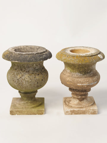 Pair 19th Century French Marble Urns