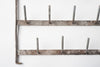 Antique French Galvanised Zinc Bottle Drying Wall rack