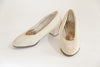 Vintage French Linen Wedding shoes from the 1930's